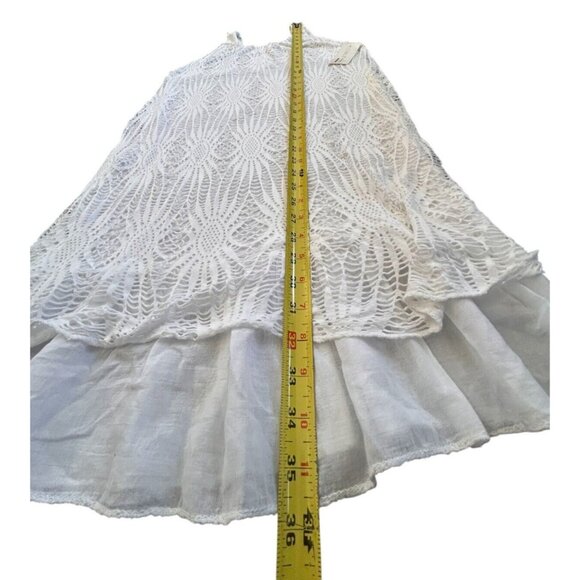 Women's White Shift Tank Dress Lined Stretched Sleeveless Made In Italy S/M - Picture 10 of 15